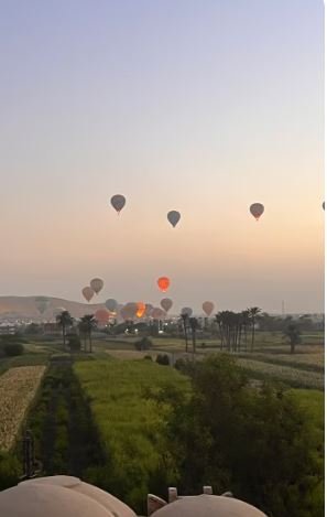 Luxor Hot Air Balloon and Mountain View